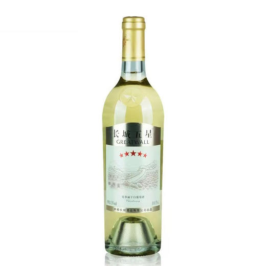 2021年长城五星霞多丽干白葡萄酒，度数13度，整箱750ml*6瓶 商品图3