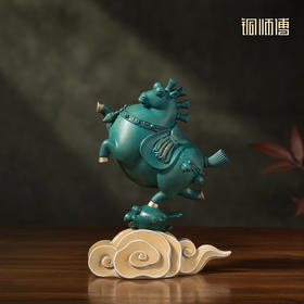 铜师傅《乐踏云歌》国风马摆件 家居创意工艺品 装饰品乔迁礼物