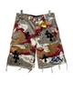 男款迷彩毛边短裤zh009 商品缩略图0