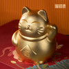 铜师傅《招财猫（真金鎏镀）》客厅桌面铜摆件 家居装饰工艺品 商品缩略图0