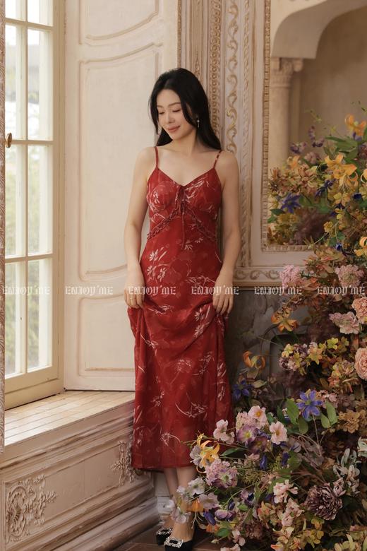 【门店同款】ENJOY夏季玫瑰信笺吊带裙 171045650 商品图4