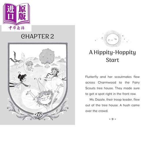 【中商原版】彩色章节书 仙子小队2 Fairy Scout Friends The Flutterfly Effect 英文原版 儿童插图章节故事书 进口童书 6岁+ 商品图3