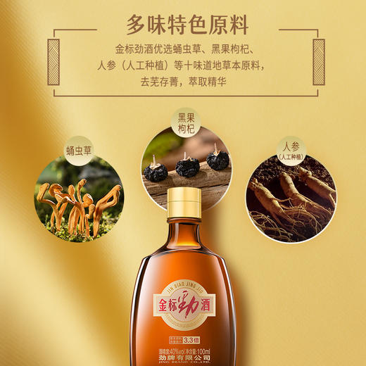 100ml40度金标劲酒集束装（100ml*6/提） 商品图3