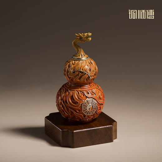 铜师傅《太极龙吟》龙头葫芦铜工艺品桌面摆件 开业装饰礼品 商品图3