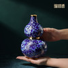 铜师傅《牡丹福禄(景泰蓝)》客厅紫铜葫芦摆件 家居装饰工艺礼品 商品缩略图5
