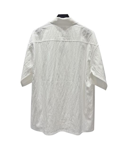 男款隐藏扣丝质短袖衬衫ba014 商品图1