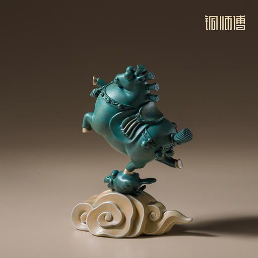 铜师傅《乐踏云歌》国风马摆件 家居创意工艺品 装饰品乔迁礼物 商品图3