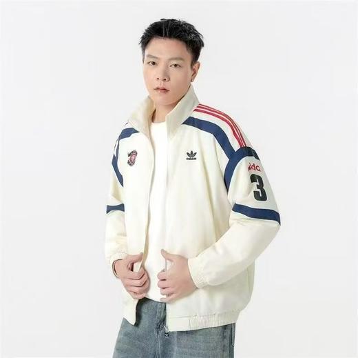 啊迪达斯春秋款三叶草JACKET男女同款运动双面穿立领风衣夹克 商品图1