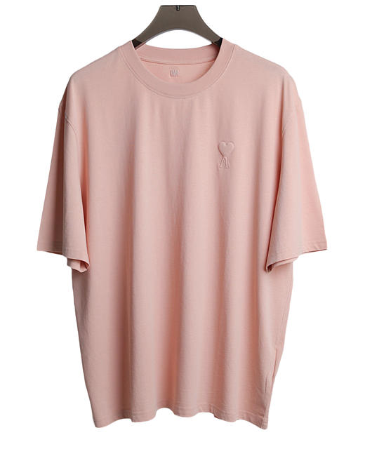 中性款宽松落肩棉质刺绣短袖T恤fe 商品图0