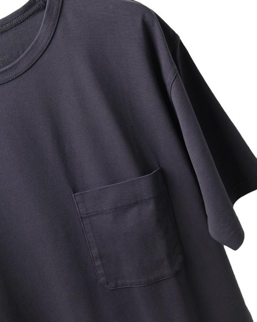 男款洗水厚棉落肩短袖T恤la013 商品图2