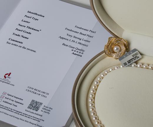 【母亲节爆单】佐奈美极光欧若拉珍珠 | 五星欧若拉极光，GRC国际大证证书，4-5mm、6-7mm黄金点位 商品图5