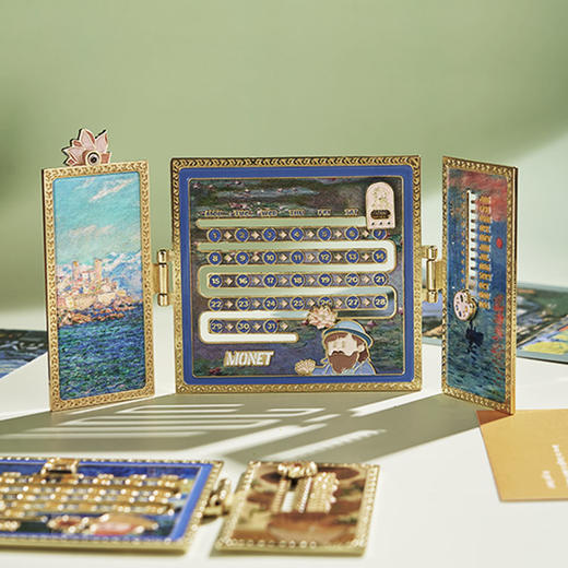 物兮物 致敬大师系列 梵高/莫奈滑动日历冰箱贴 商品图4