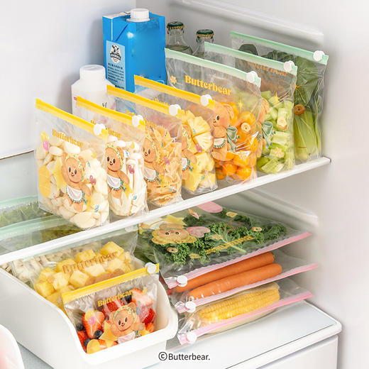 摩登主妇&黄油小熊 保鲜袋食品级家用密封袋带封口拉链分装袋 商品图4