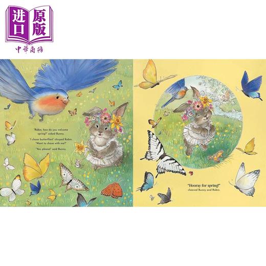 【中商原版】春天来了 Welcome Spring 英文原版 儿童绘本 自然四季读物 亲子图画故事书 插图生动 文字简洁 进口童书 精装 商品图2