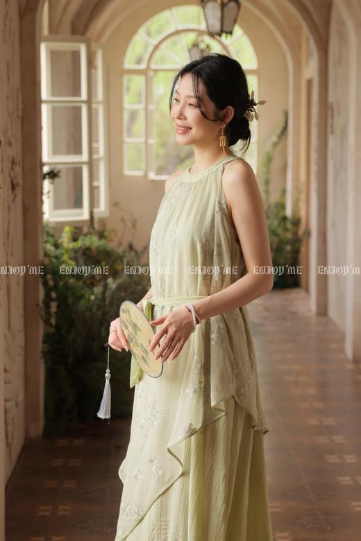 【门店同款】ENJOY夏季“游园戏梦”青梧落挂脖长裙 171143532 商品图2