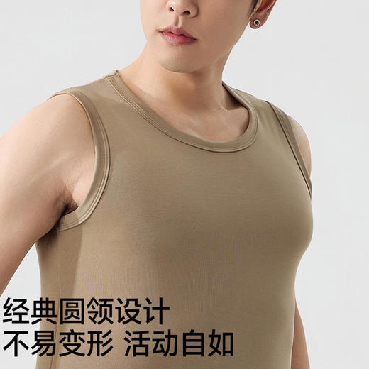 莱赛尔天丝凉感宽肩背心（男款） | 91%天丝，9%氨纶，清凉显瘦，时髦极了 商品图4