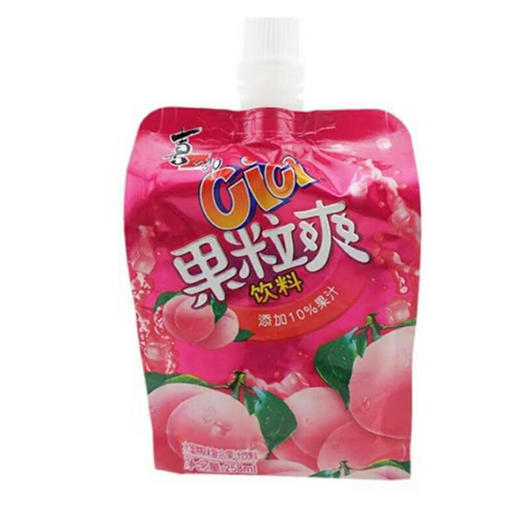 喜之郎果粒爽饮料(水蜜桃)258ml/袋 商品图0