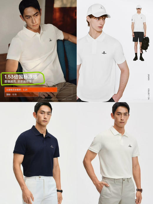 官方卖爆的款❗️比音勒F𝟐𝟔夏季新款～男士凉感𝐩𝐨𝐥𝐨短袖 商品图8