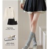 【9.9任选❗️芭蕾风镂空网眼堆堆袜子】直筒竖条显瘦，轻薄透气 甜美百搭 有氧呼吸 拒绝黏腻！女春夏薄款压力瘦腿jk中筒袜ins潮小腿袜-d 商品缩略图3