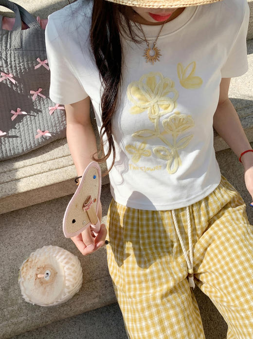 <曾小咸推荐>4.21现货秒杀 ！微信超特价！多巴胺撞色格子抽绳休闲裤 日常209.99 立减120 秒杀89.99！！ 商品图7