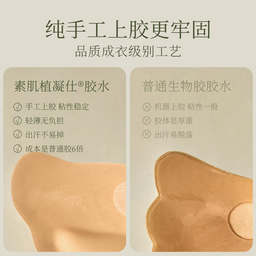 【romi专属】素肌良品胸贴女小胸显大聚拢胸垫礼服无肩带内衣乳贴XT001-FX 商品图4