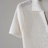 西子/轻简POLO翻领V领坑条短袖细闪短袖针织polo衫/MSYF0710 商品缩略图3