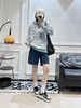 天蓝色老花连帽卫衣，男女同款 商品缩略图0