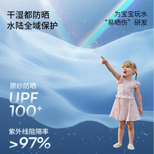 【夏日泳衣】嫚熙童装儿童连体泳衣2026新款女宝裙装防晒凉感速干夏季沙滩泳装 商品图4