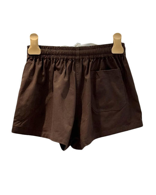 女款拼色织带刺绣短裤zo017 商品图1