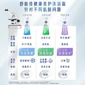 舒肤佳健康美护沐浴露小蓝瓶铃兰香400g+小绿瓶清茶沁柚香400g新老包装 /个人护理 /身体护理 /沐浴露