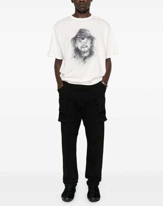 中性款宽松落肩纯棉印花短袖T恤ba 商品图3