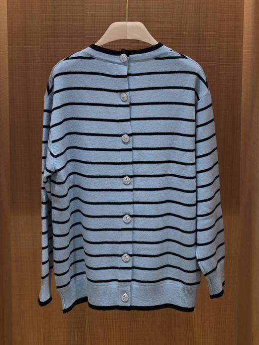 女款条纹针织开衫毛衣la025 商品图1