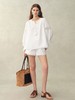 Fab*同款镂空蕾丝刺绣长袖上衣短裤套装 商品缩略图1