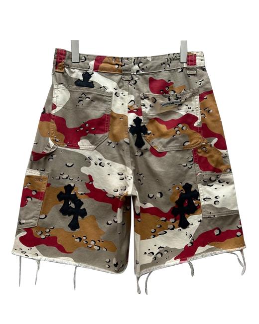 男款迷彩毛边短裤zh009 商品图1