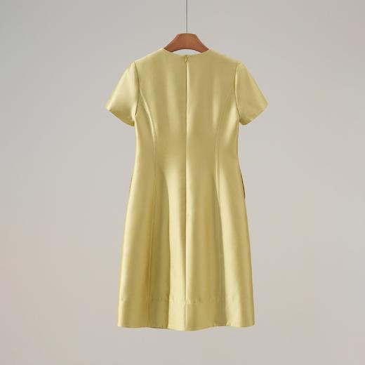 西子/碧螺春镶钻圆领A字短袖连衣裙喜妈妈礼服连衣裙/CQTJ1238 商品图1