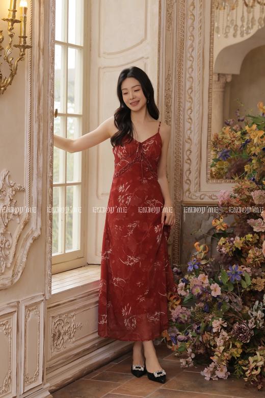 【门店同款】ENJOY夏季玫瑰信笺吊带裙 171045650 商品图5