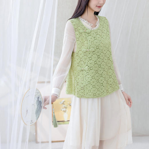 苏苏姐家玥遥背心手工DIY蕾丝线钩针毛线团自制材料包 商品图2