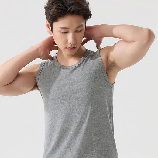 莱赛尔天丝凉感宽肩背心（男款） | 91%天丝，9%氨纶，清凉显瘦，时髦极了 商品图2