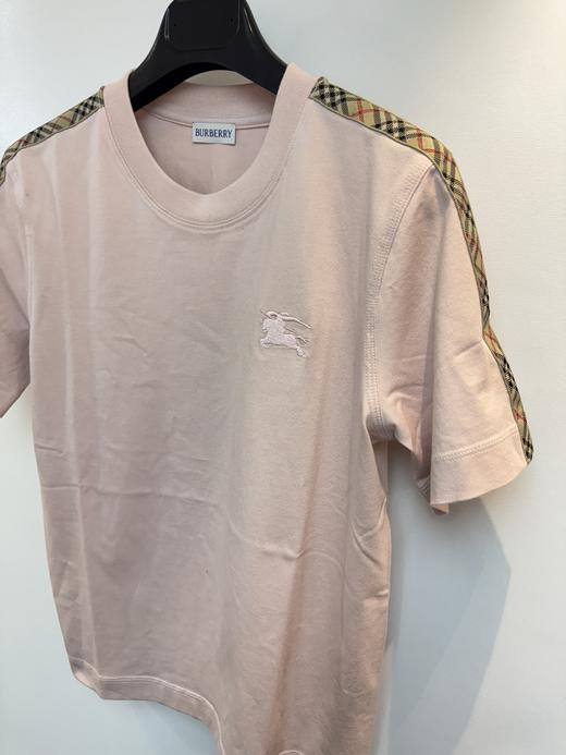 女款格纹刺绣短袖T恤fe007 商品图2