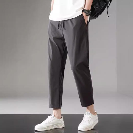 男士夏季冰丝七分裤 休闲四面弹空调速干裤 商品图0