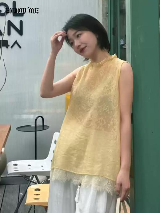 【门店同款】ENJOY春季无袖蕾丝上衣 170551753 商品图0