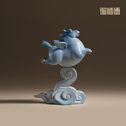 铜师傅《马上飞黄腾达》《马上青云直上》客厅铜马摆件 新年礼物 商品图4