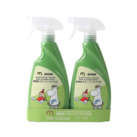 麦德龙 麦臻选xMoomin植萃小苏打清洁喷雾 1L(500ml*2）