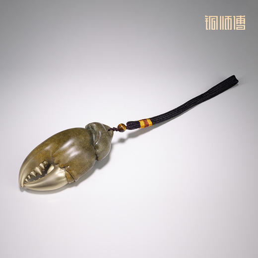 铜师傅《手中有钱》螃蟹钳手把件家居铜摆件把玩解压 商品图4