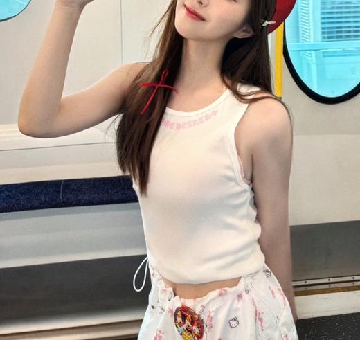 女款logo印花背心ba009 商品图3