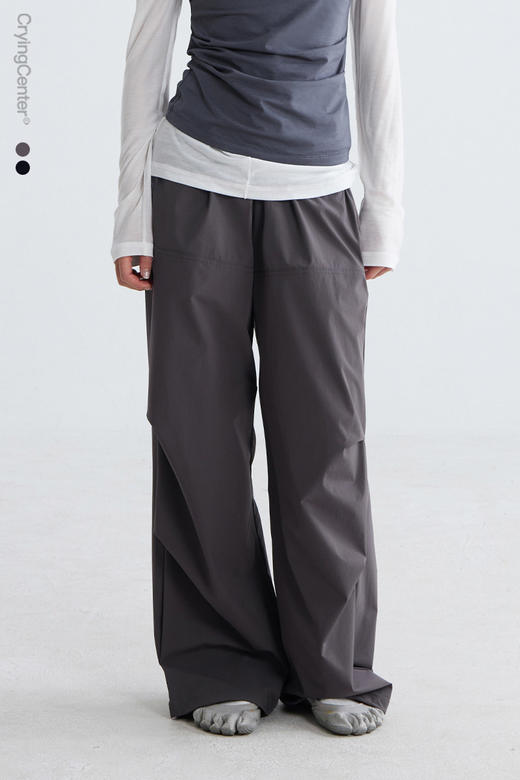 CryingCenter 挺括橡筋腰宽松降落伞裤 裤脚可收 哭喊中心 商品图5