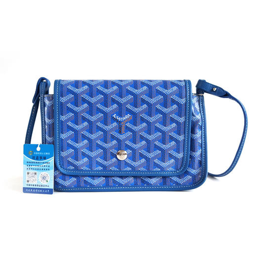 【95新】GOYARD戈雅蓝色老花Plumet信封包单肩包女士120426TJ01 商品图0