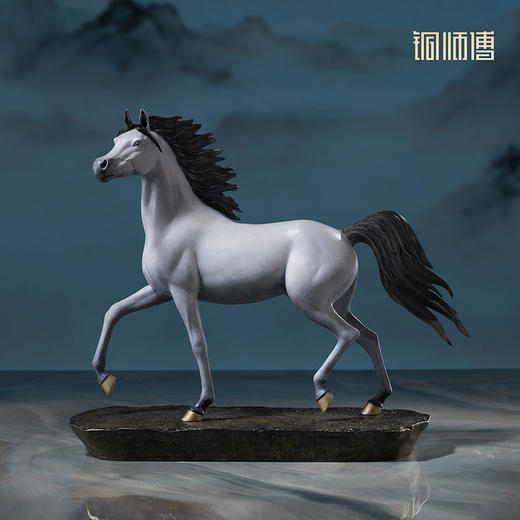 铜师傅《神采飞扬》生肖马铜摆件工艺品办公室桌面装饰品开业礼品 商品图0