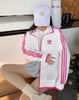 春秋新款刺绣三叶草外套男女同款运动潮流三条杠情侣宽松上衣立领外套 商品缩略图2