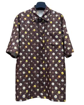 男款3D立体印花短袖衬衫 可配套装zo